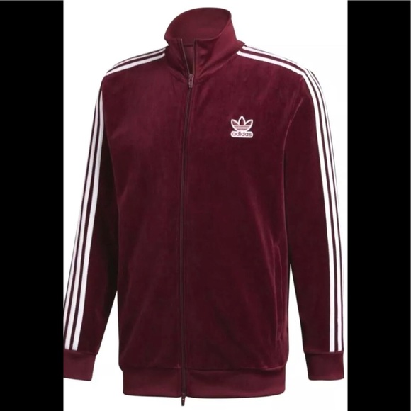 bb track jacket maroon